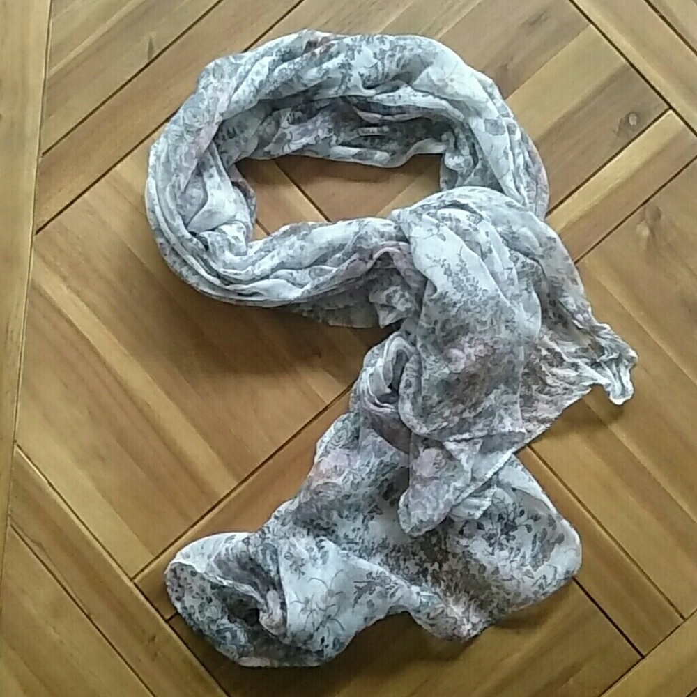 Soft floral scarf