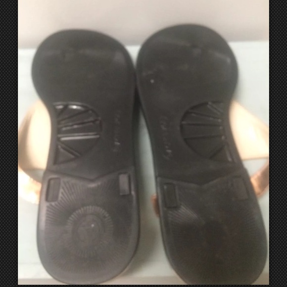 Rachel Zoe black and copper flip flop sandal, 7 - Picture 5 of 6