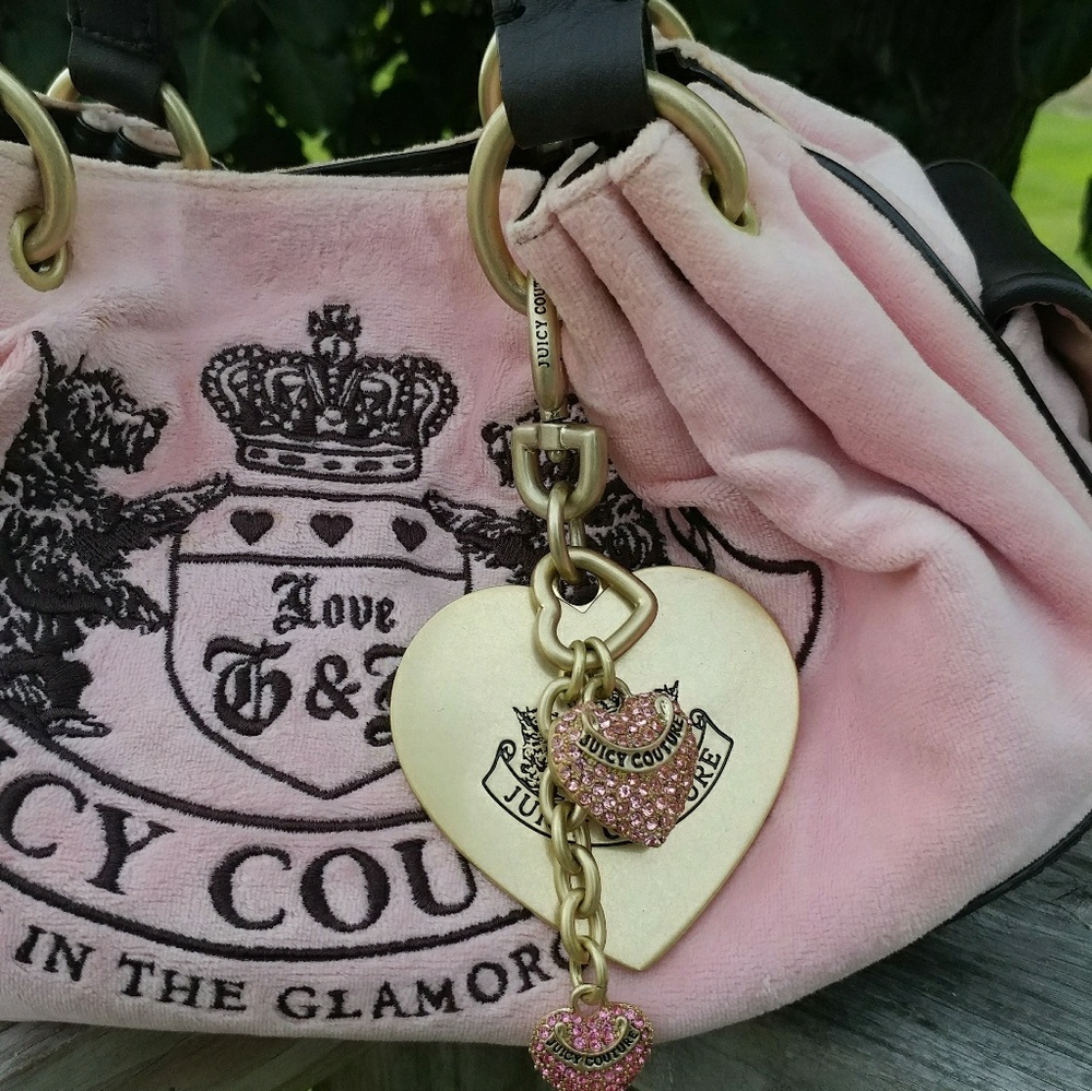 SOLD ~ Juicy Couture Pink Scottie Embroidery Bag - Picture 2 of 8