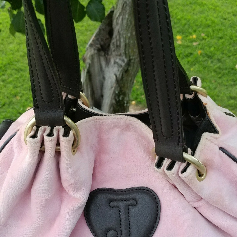 SOLD ~ Juicy Couture Pink Scottie Embroidery Bag - Picture 4 of 8