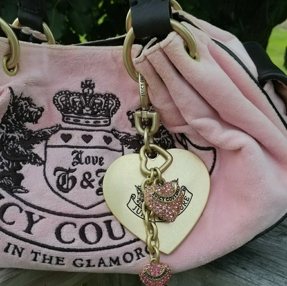 SOLD ~ Juicy Couture Pink Scottie Embroidery Bag - Picture 2 of 8
