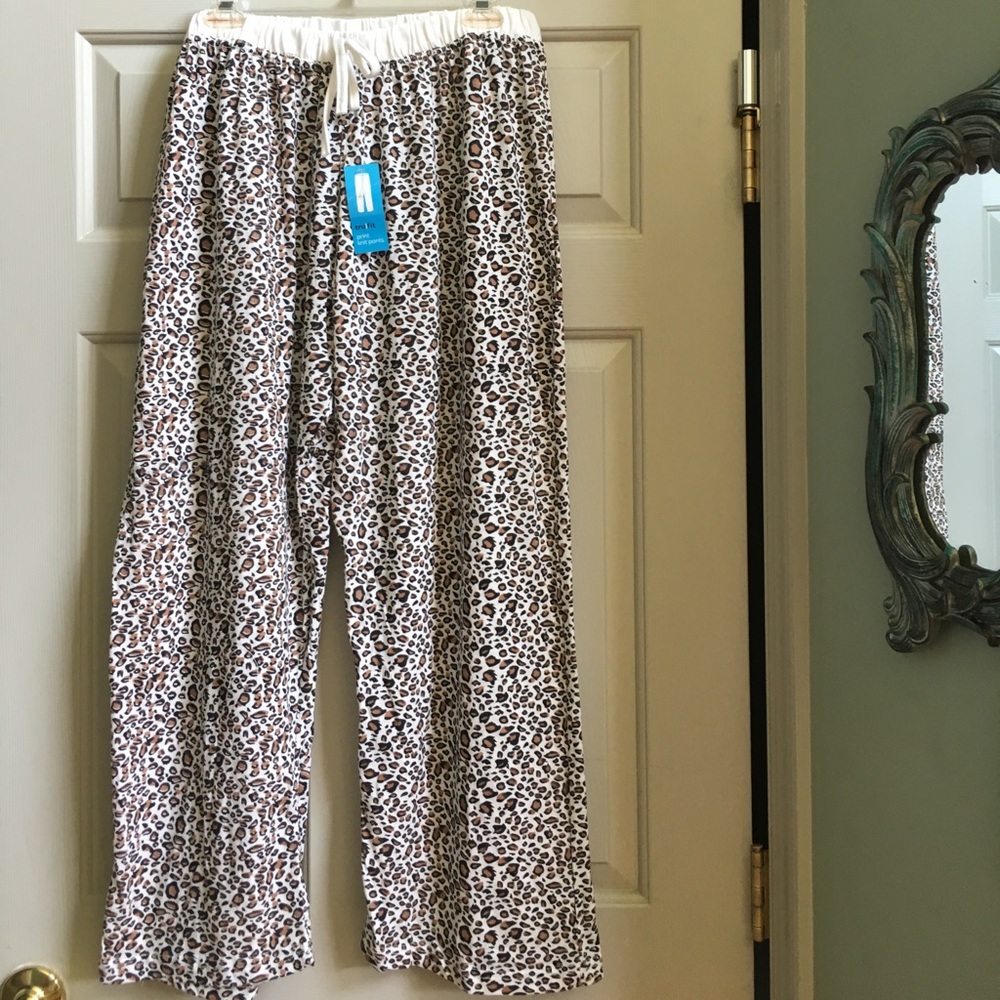 Leopard pajama pants