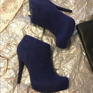 Blue booties
