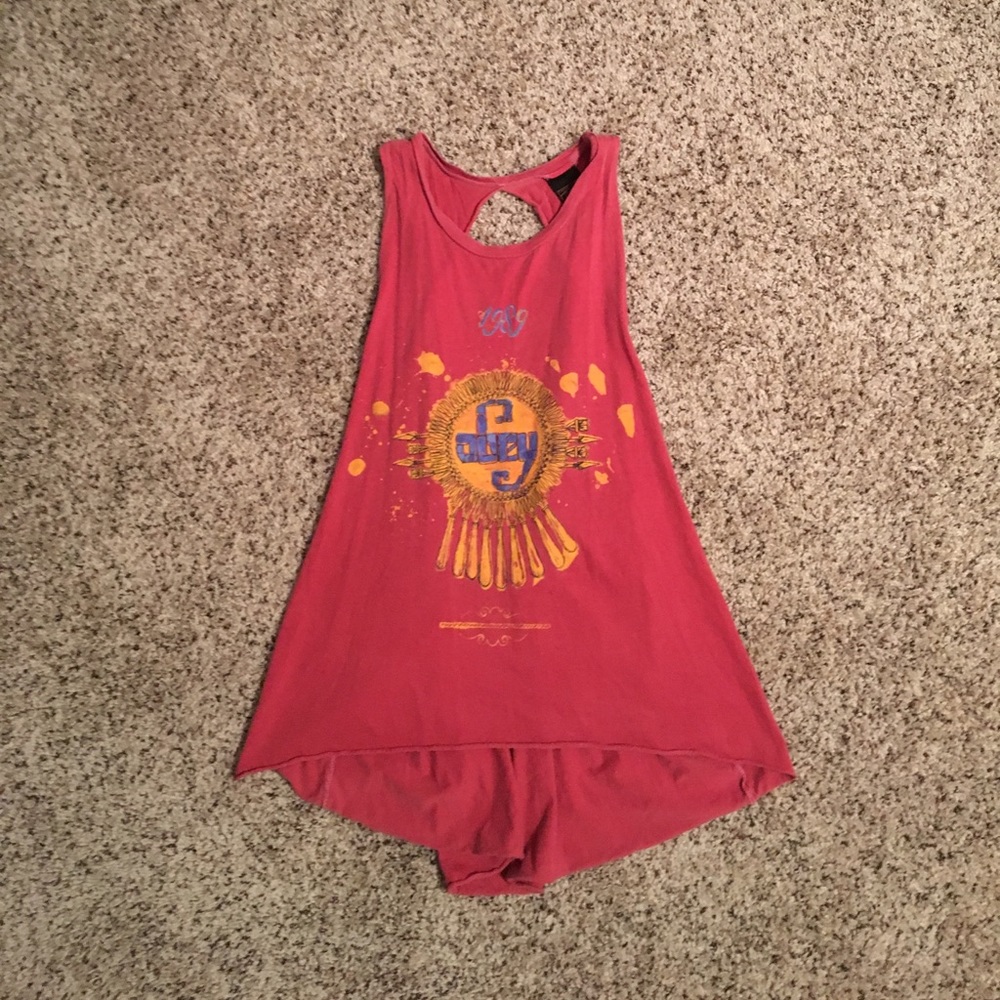 Tank top with open back