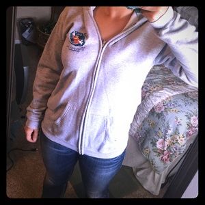 Grey Disney Zip Up Hoodie