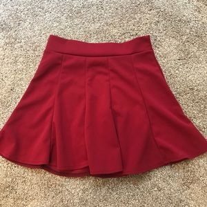 Pleated mini skirt