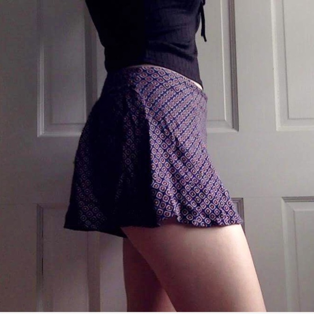 flowy patterned shorts with stretchy waist 🔸🔺🔹
