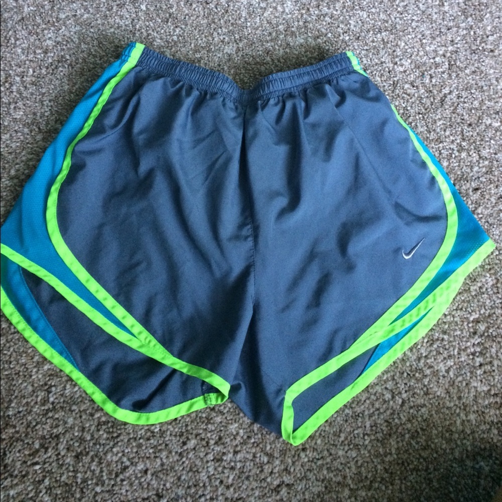 Gray Nike running shorts