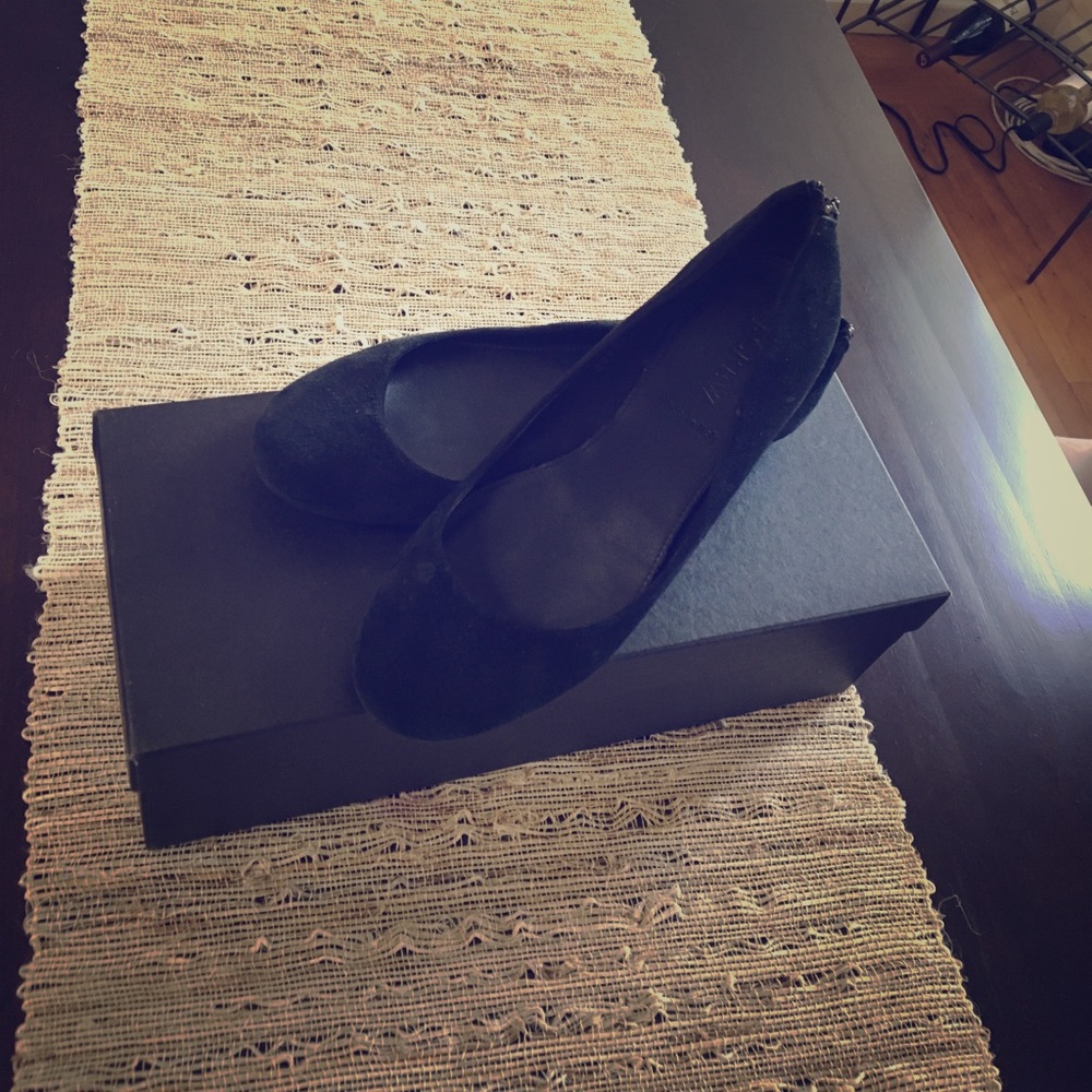 J Crew suede ballet flats