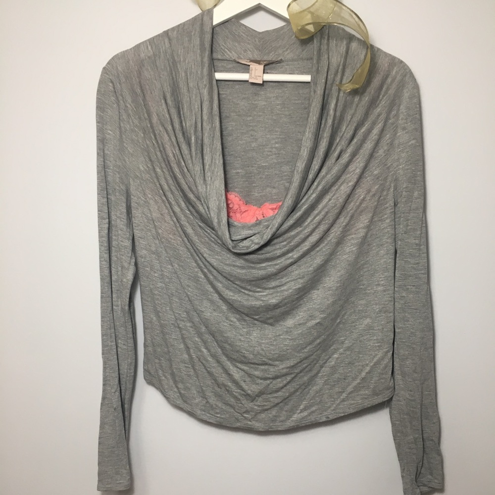 Cowl-Neck Long Sleeve