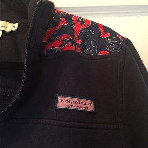 Vineyard Vines fleece lobster pullover small
