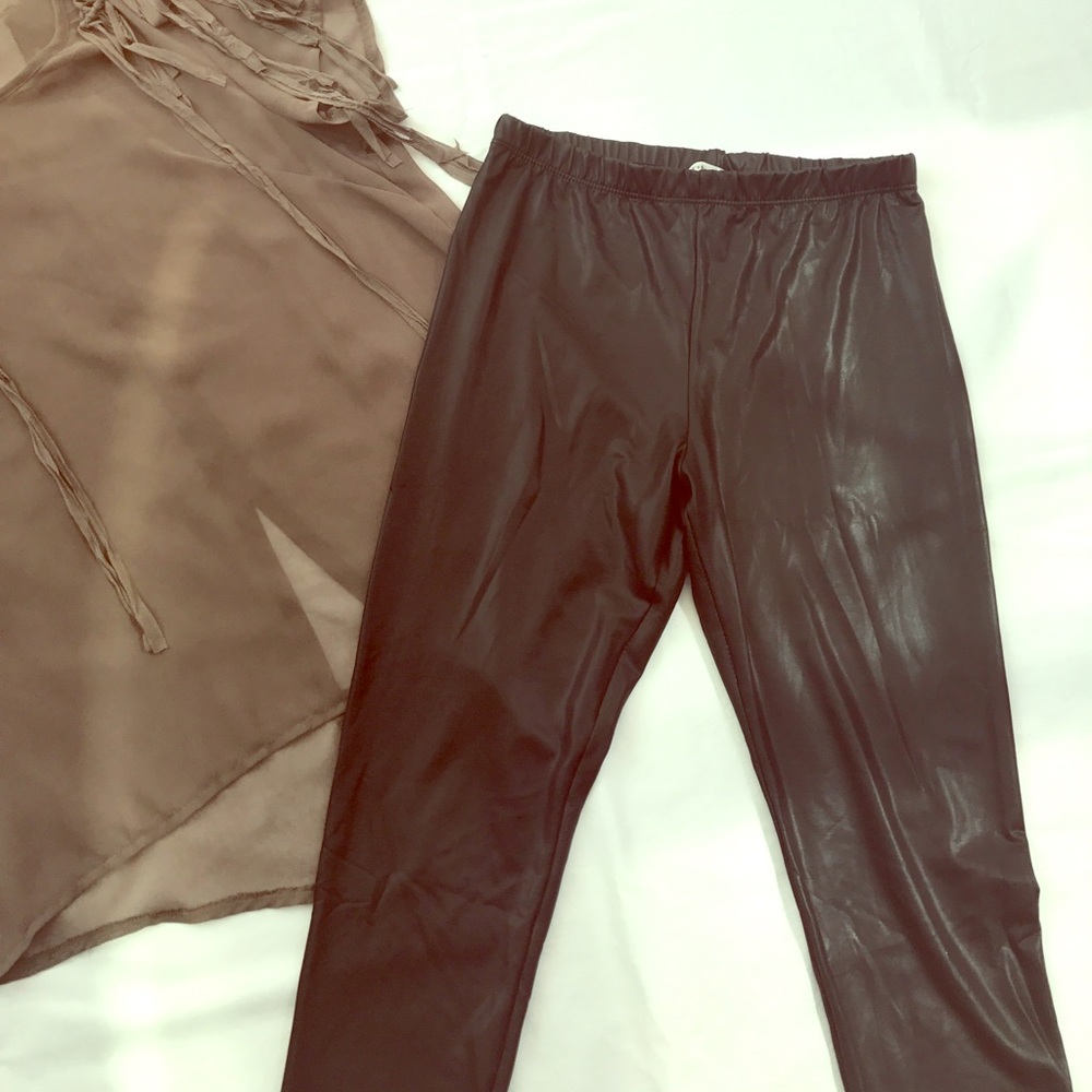 Faux Leather Leggings