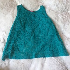 Teal Lace Top
