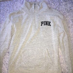 PINK Sweater Zip-Up