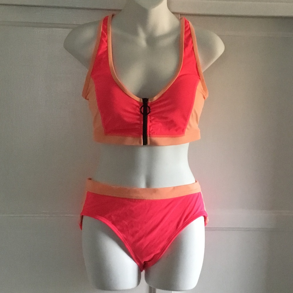 Large Everlast Bikini Set Bright Neon Orange/Peach