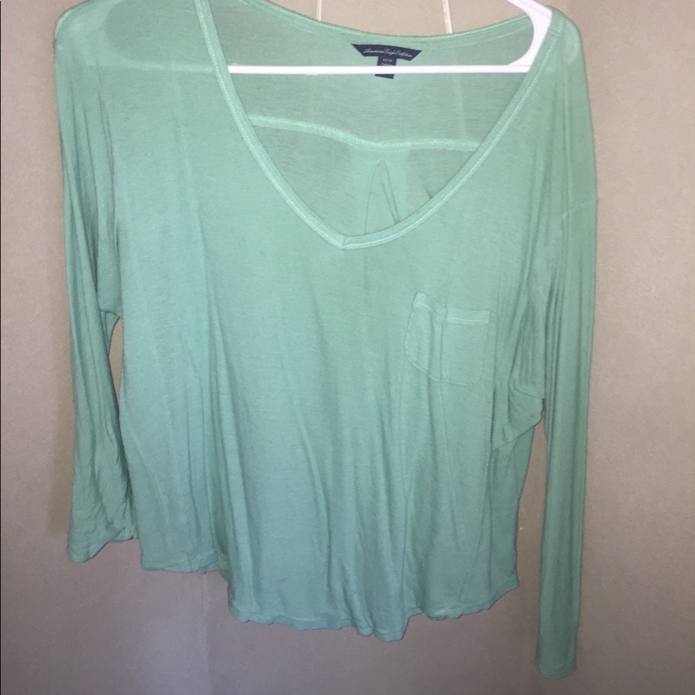 Mint light full sleeves top