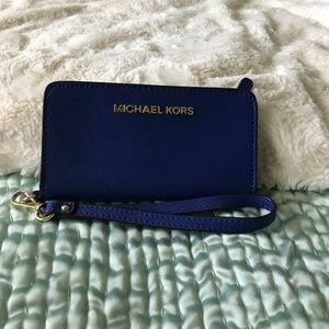 Michael Kors Saffiano Leather Wristlet