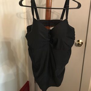 Lane Bryant black swim suit top