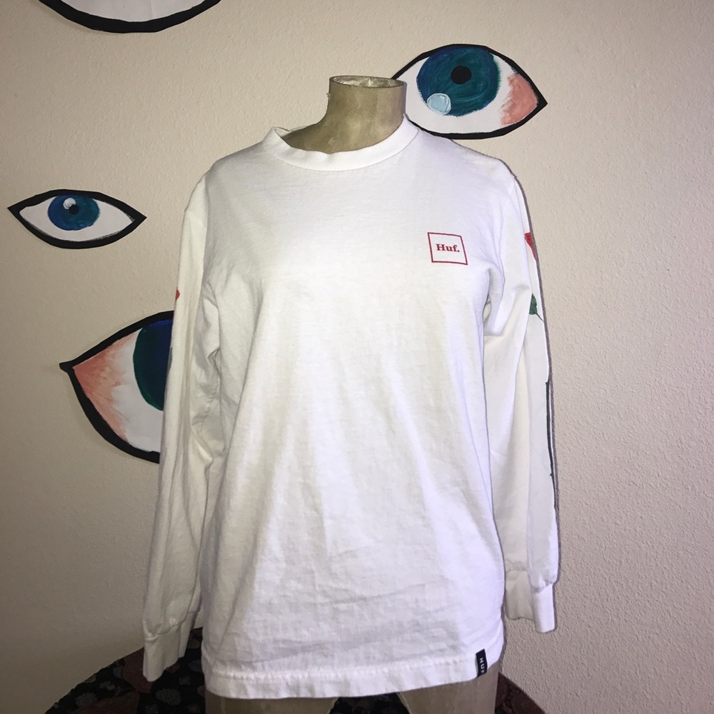 HUF rose long sleeve tee