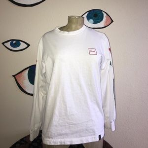 HUF rose long sleeve tee