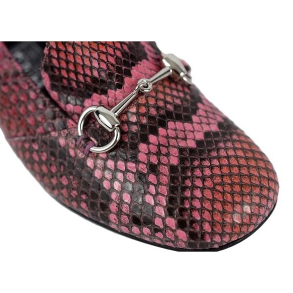 NIB Gucci Children's Python Kira Horsebit Moccasin - Picture 4 of 7