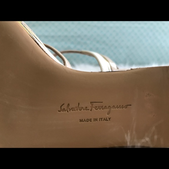 Salvatore Ferragamo Multicolor Sandals for Women for sale | eBay Beige Salvatore Ferragamo Patchwork Wedges