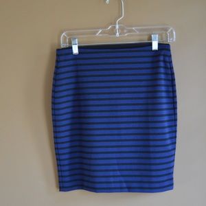 Striped LOFT Pencil Skirt