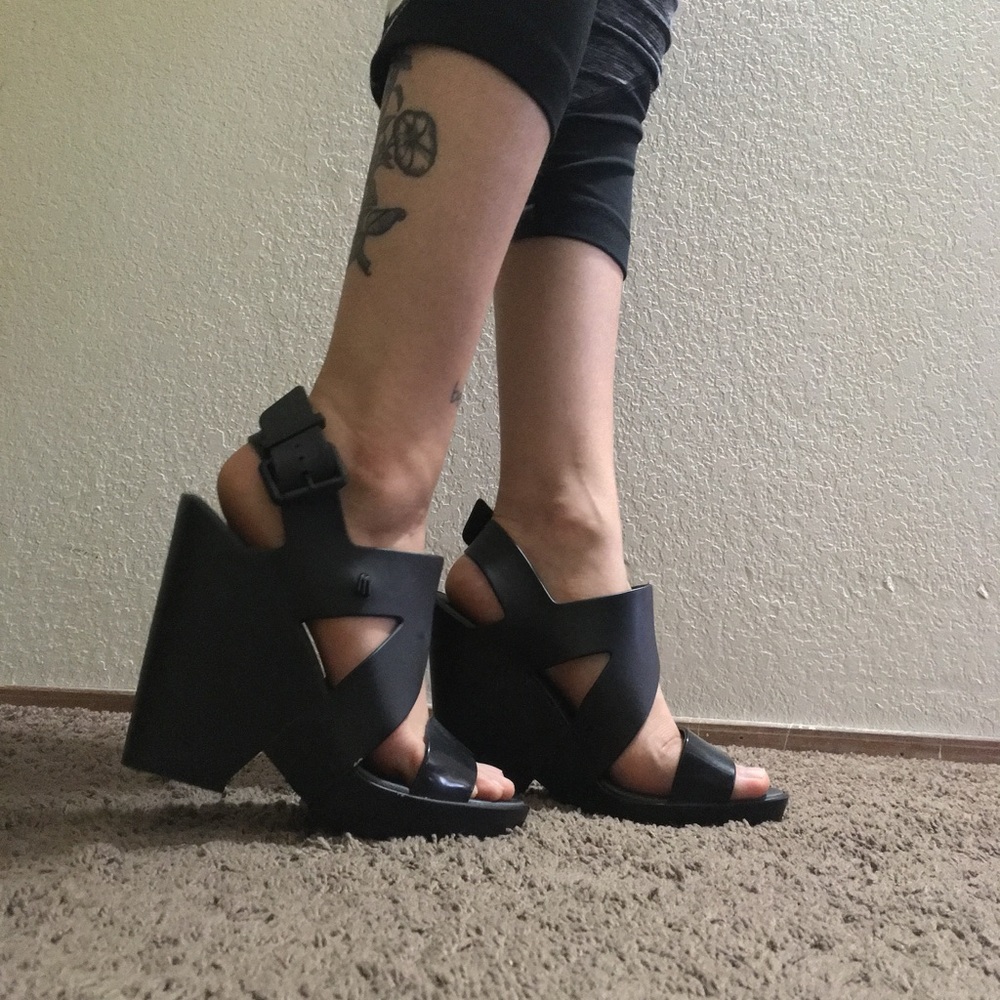 Melissa Flip Wedge Sandals