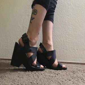 Melissa Flip Wedge Sandals