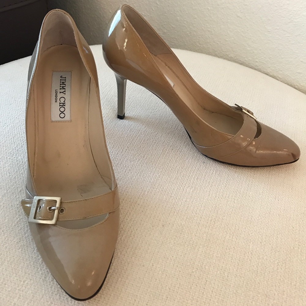 Jimmy Choo Tan/yellow heels (need repair)