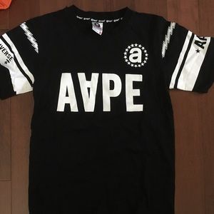Aape black shirt size medium bape
