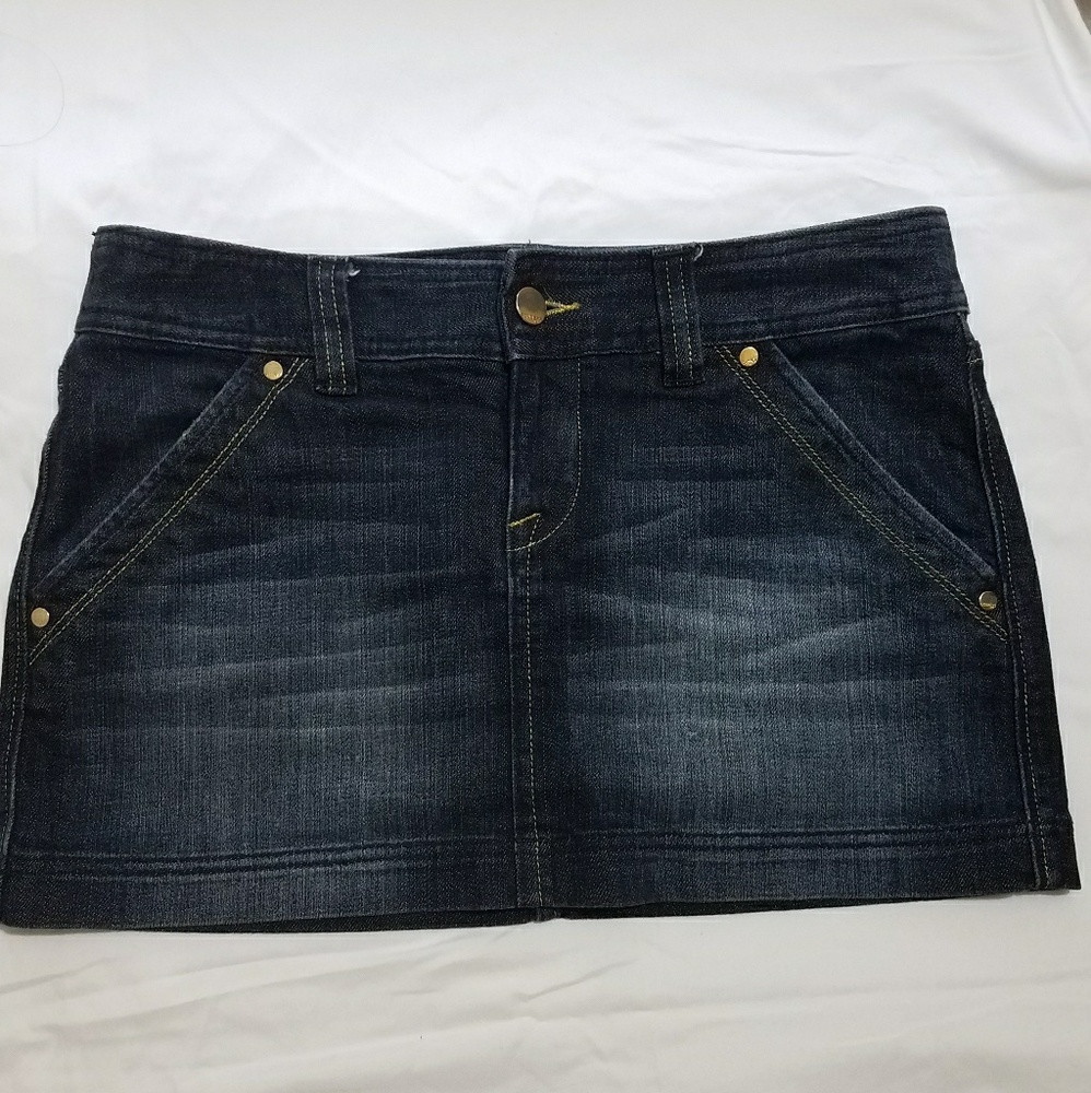 Denim express mini skirt
