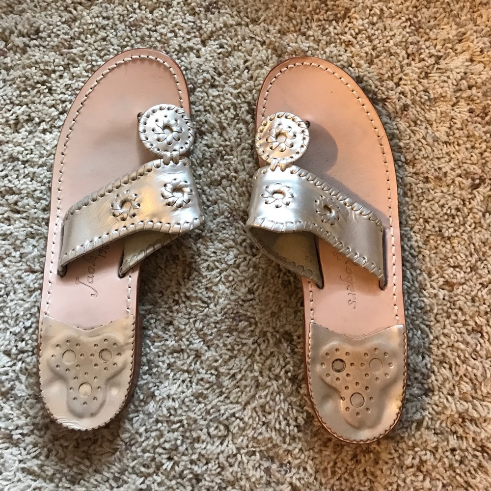 Jack Roger Hamptons Sandal in platinum