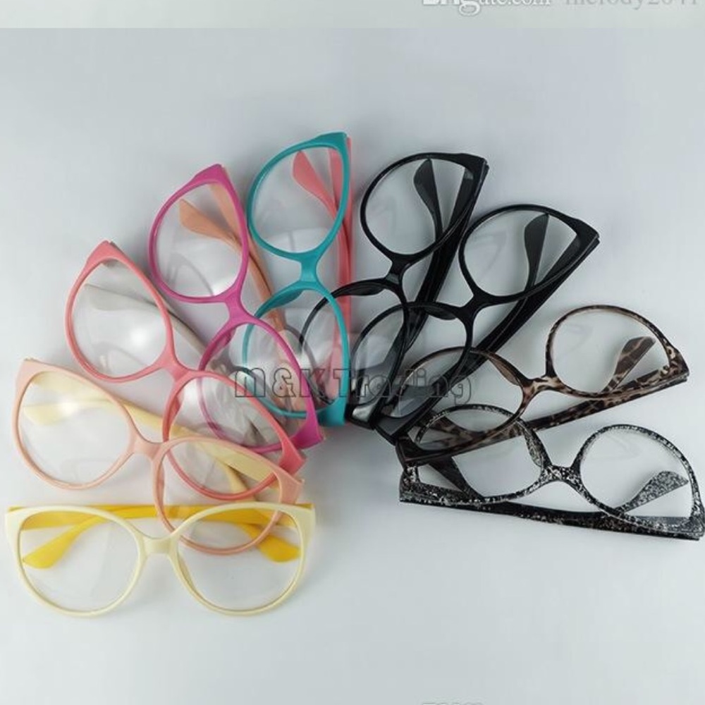 Nerd round glasses colorful Frame - Picture 2 of 7