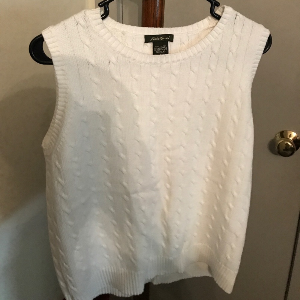 Eddie Bauer cable knit sweater vest