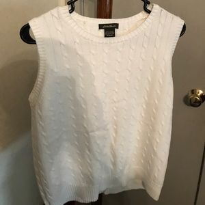 Eddie Bauer cable knit sweater vest