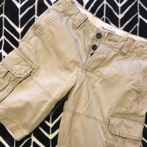 Abercrombie & Fitch khaki cargo shorts Never Worn!