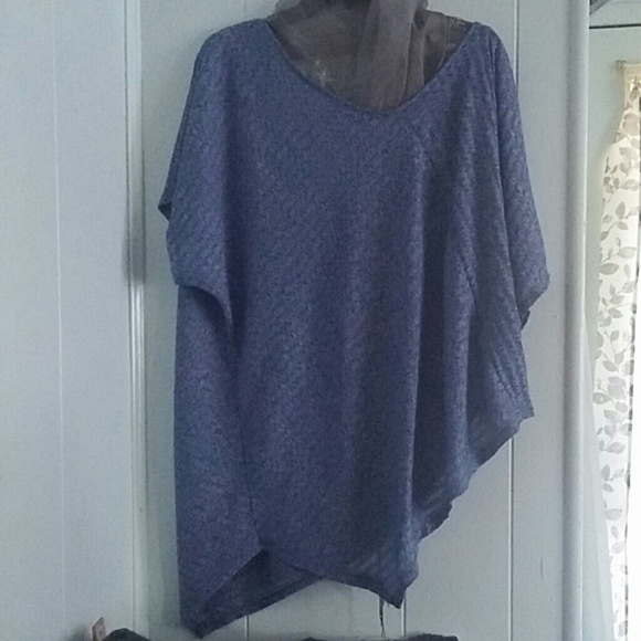 Allison Brittney Soft Bottom Asymmetrical Blouse - Picture 1 of 3