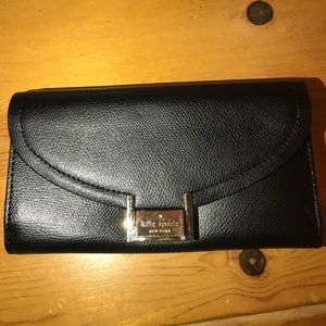 Kate spade black leather wallet