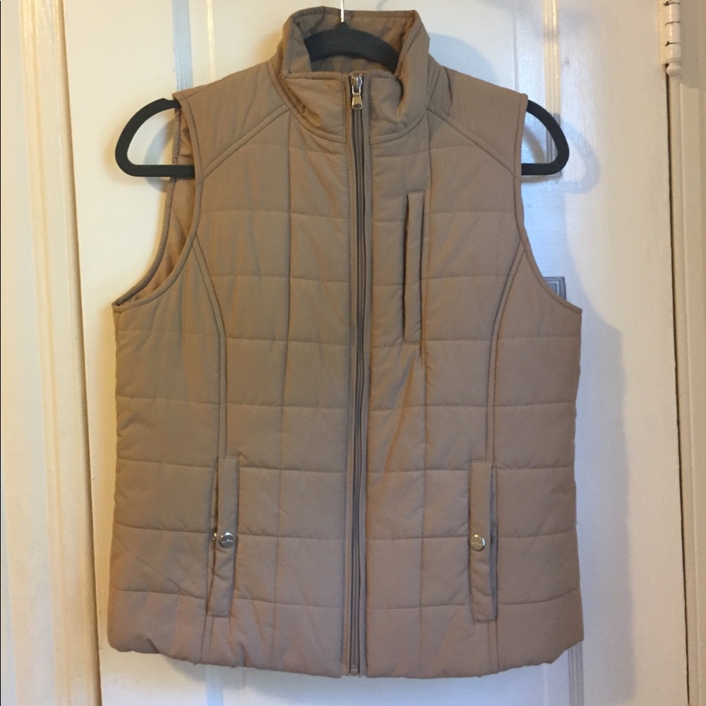 Ralph Lauren down vest puffer vest beige medium
