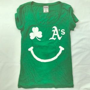 PINK Victoria Secret x MLB Oakland A's T-Shirt