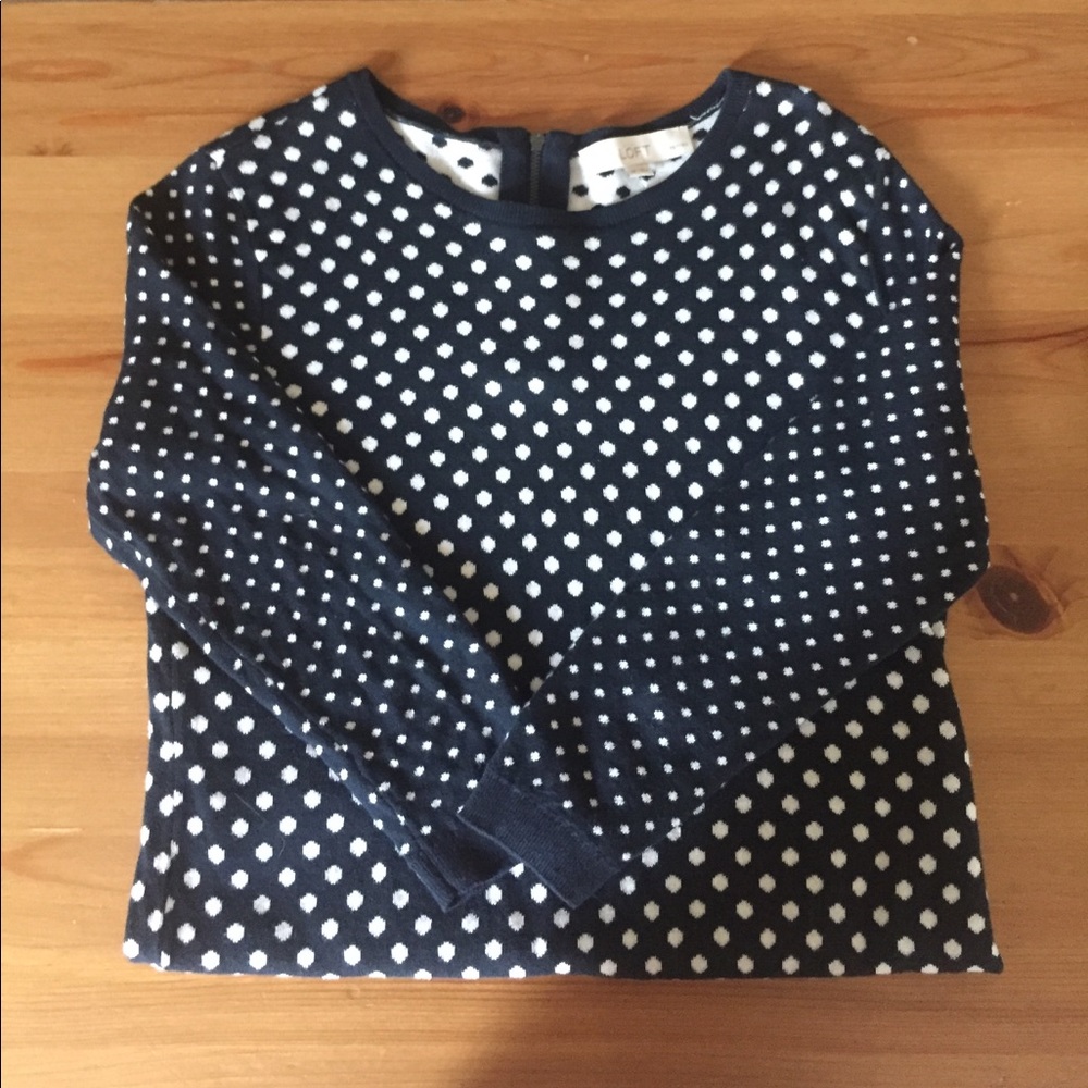 LOFT Polka-Dot Sweater