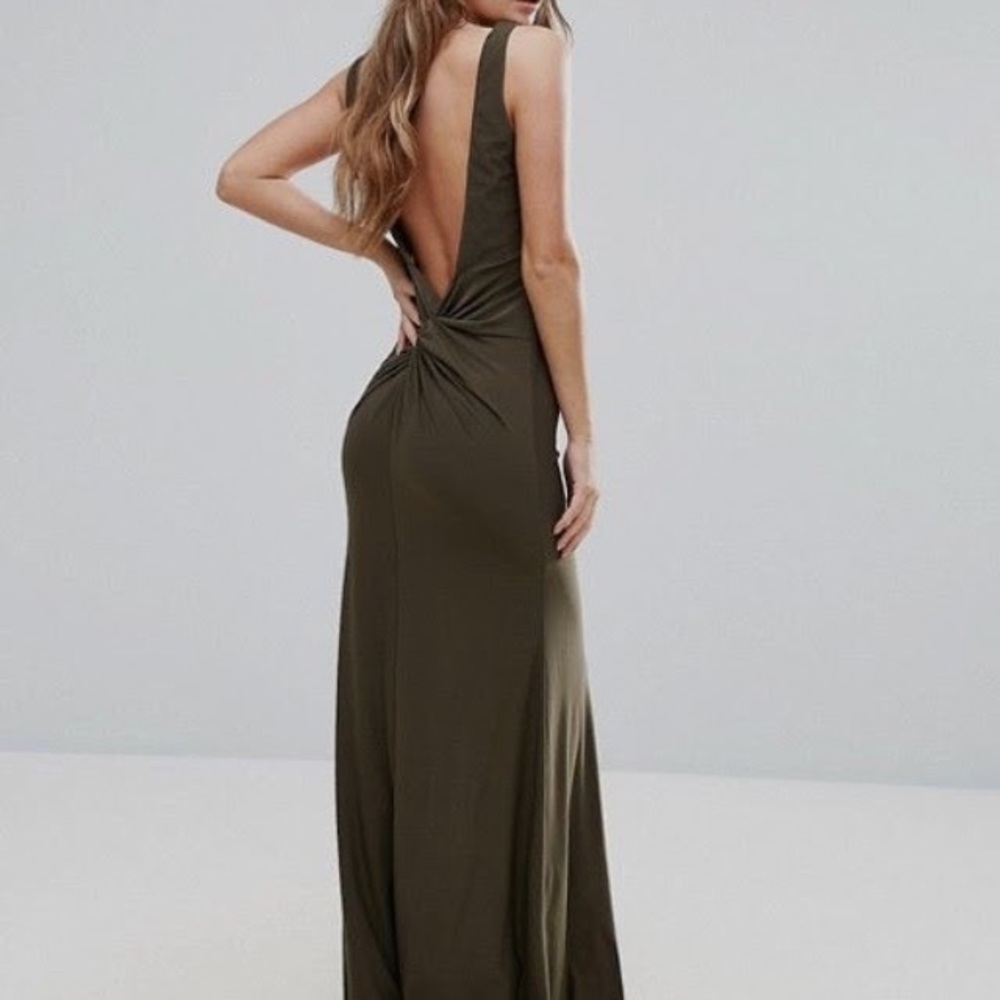 Asos Olive Green Prom Dress