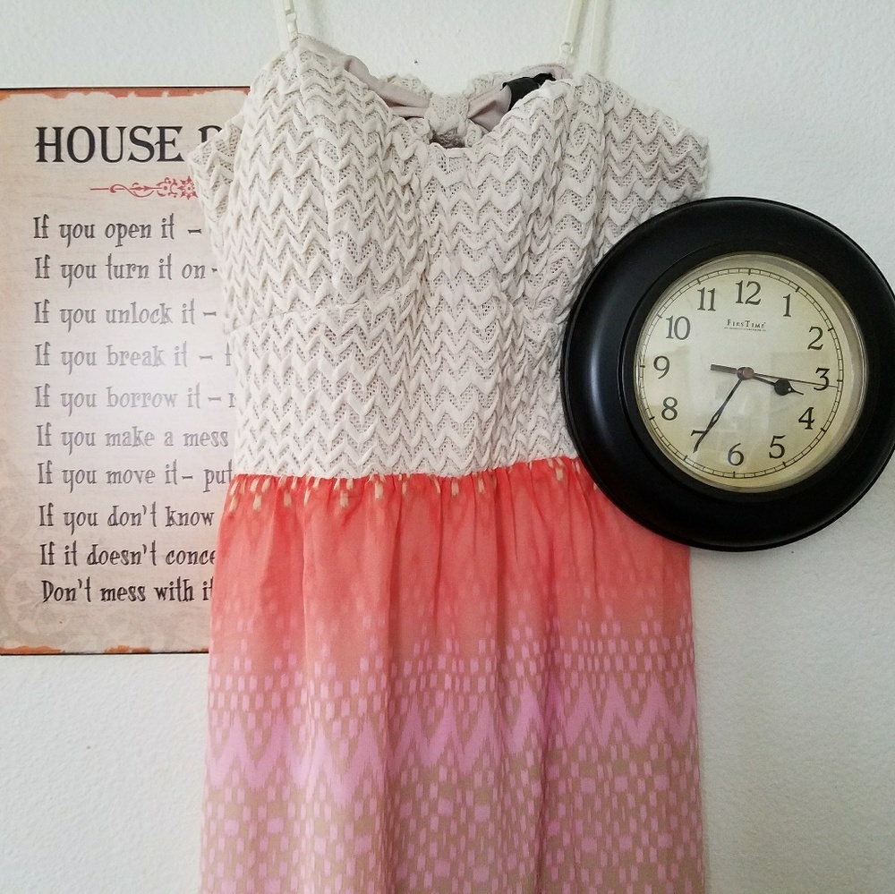 Long cut out summer dress