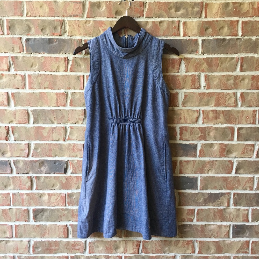 LAST CHANCE Anthro Tulle Denim Dress
