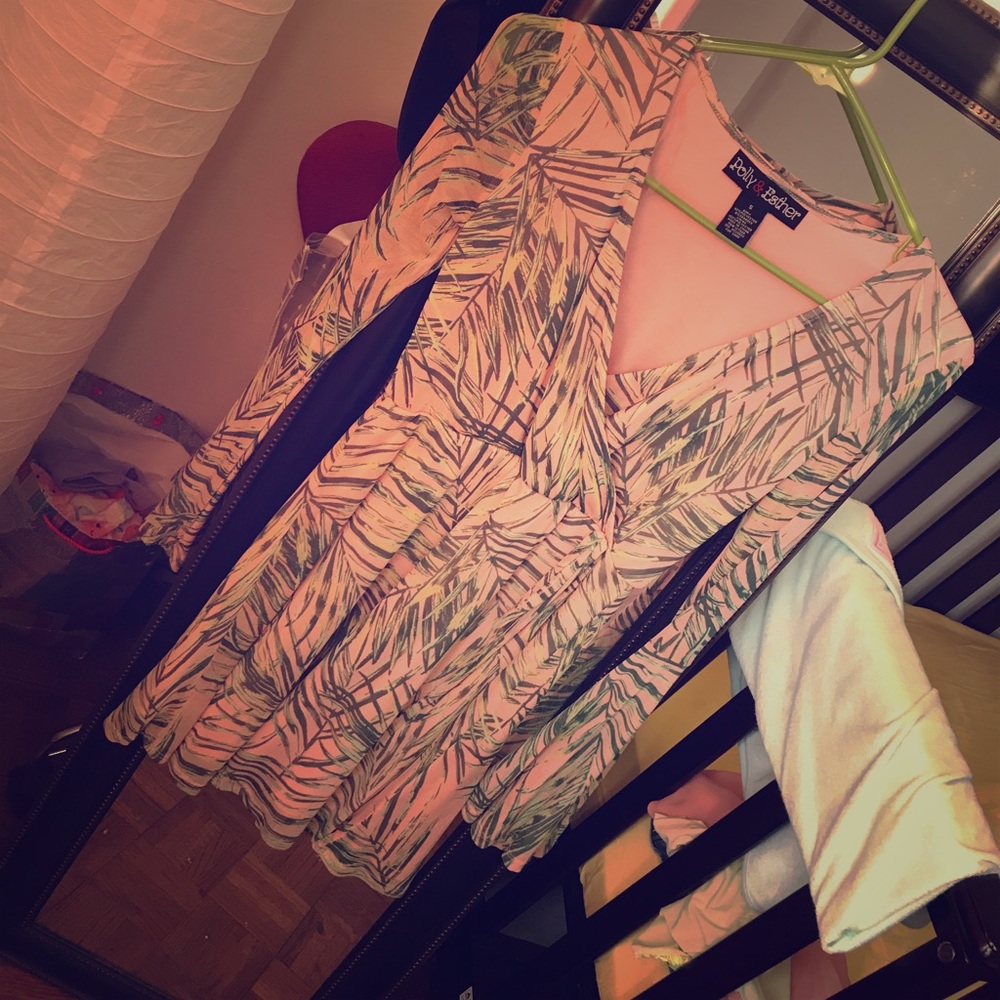 Pink palms dress