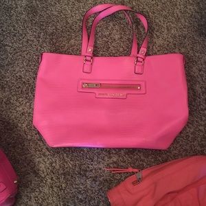 Juicy Couture neon pink tote bag
