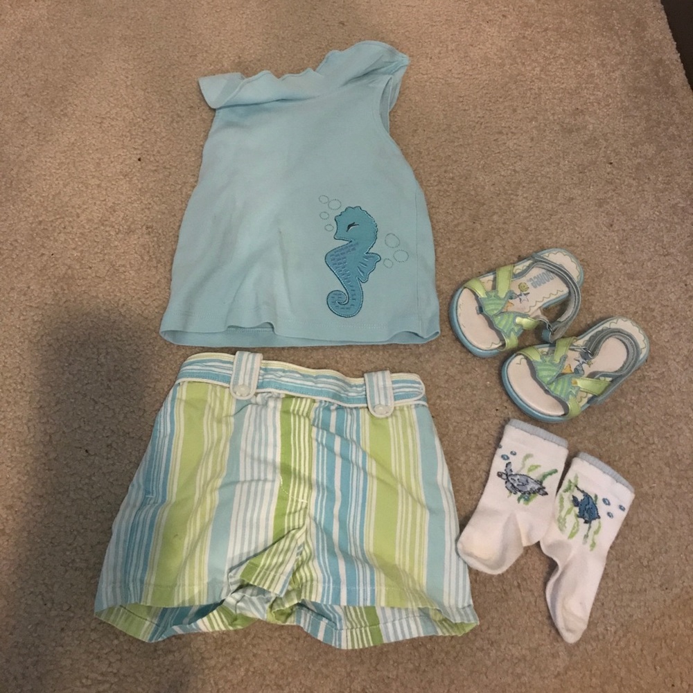 Gymboree seahorse outfit 18-24 months