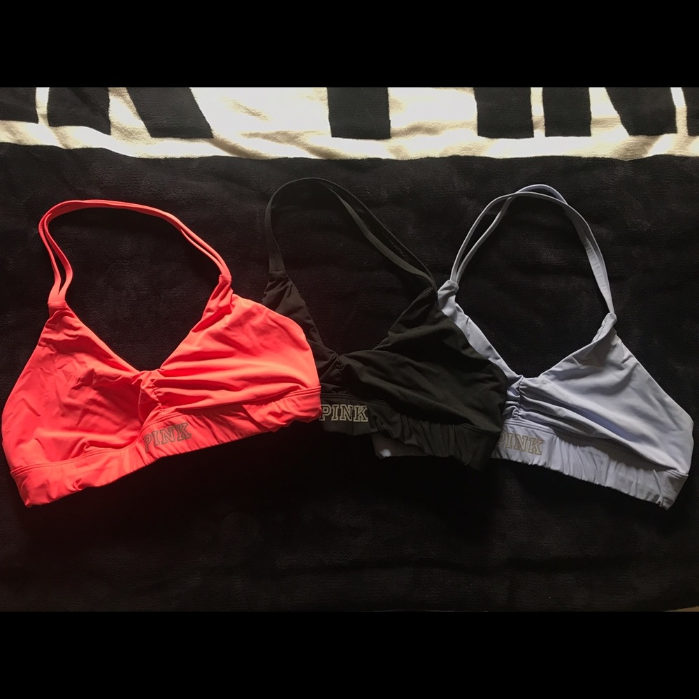 Pink Victoria Secret sport bras