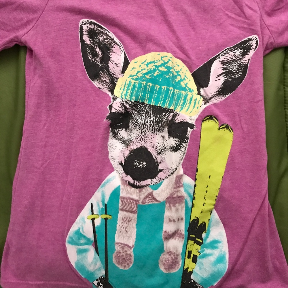 Girls shirt(glitter design). Price is negotiable